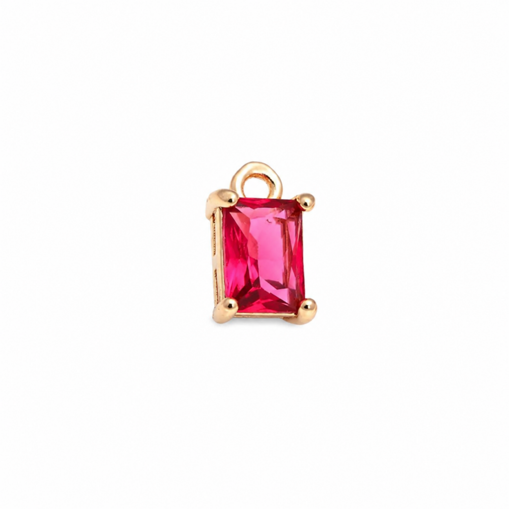 Pendente rettangolino magenta