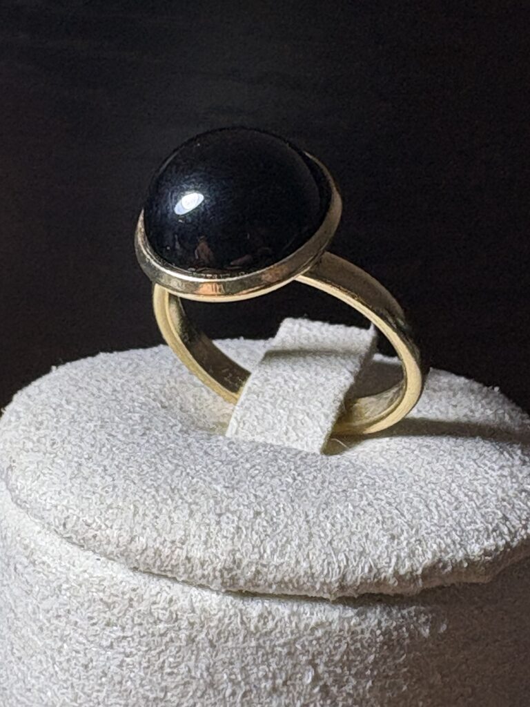 Anello Bon bon onice nero