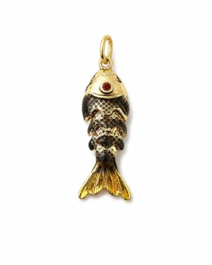 Ciondolo sardina small bronzo