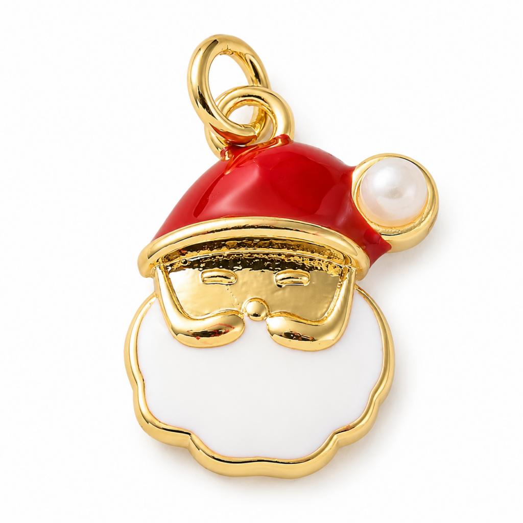 Ciondolo Babbo Natale con perla