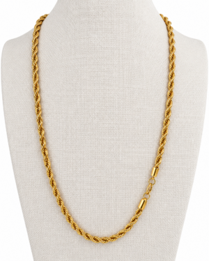 Collana maglia corda 5 mm