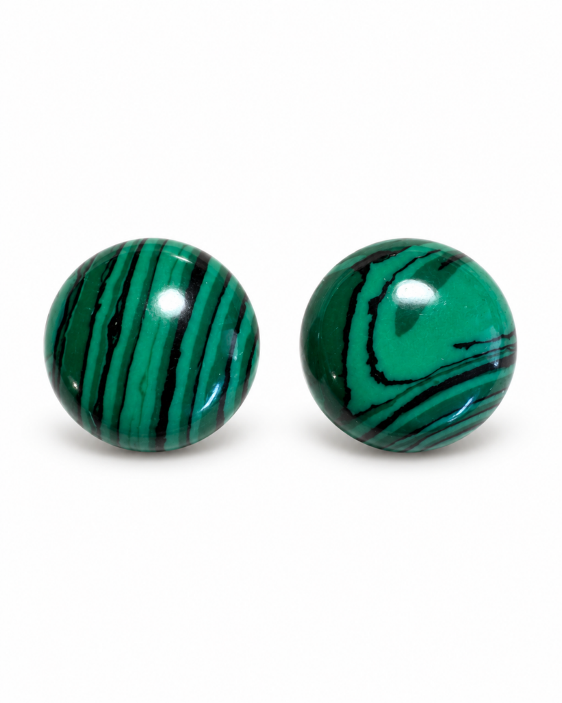 Orecchini Bon Bon Malachite