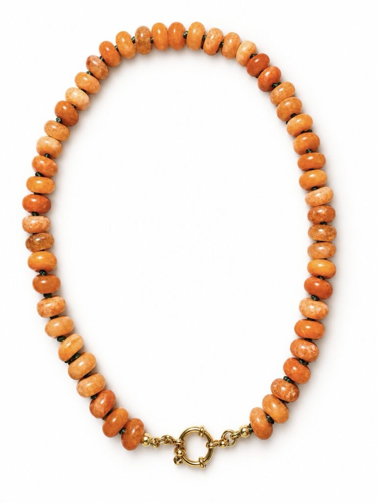 Collana Candy in avventurina arancione