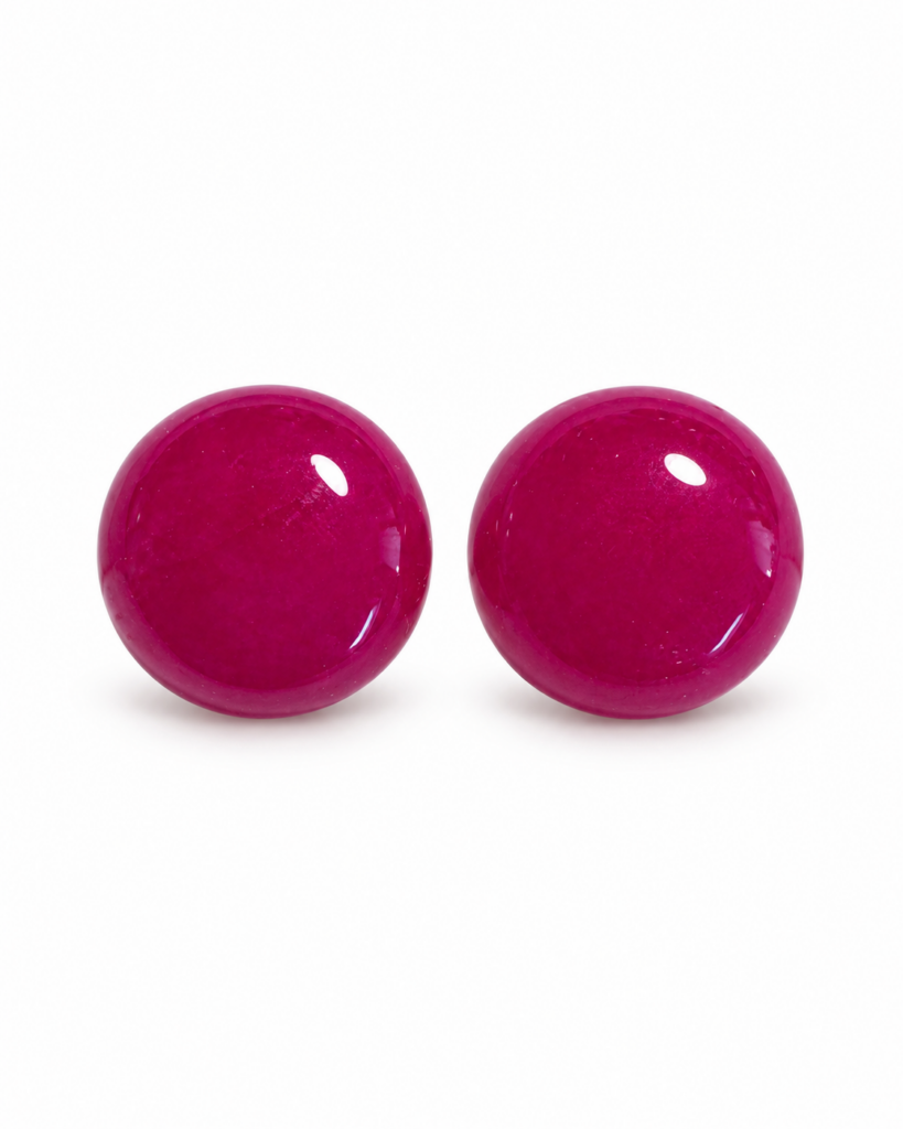 Orecchini Bon Bon giada fucsia