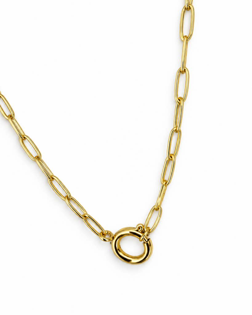 Collana maglia graffette