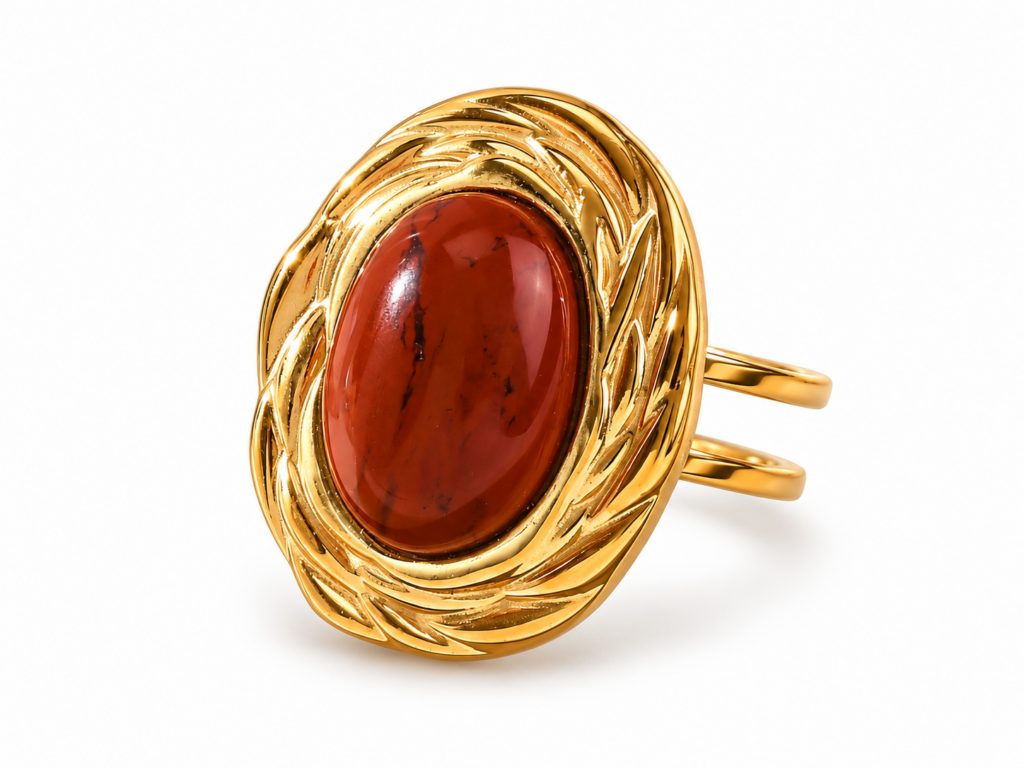 Anello Scrigno diaspro rosso