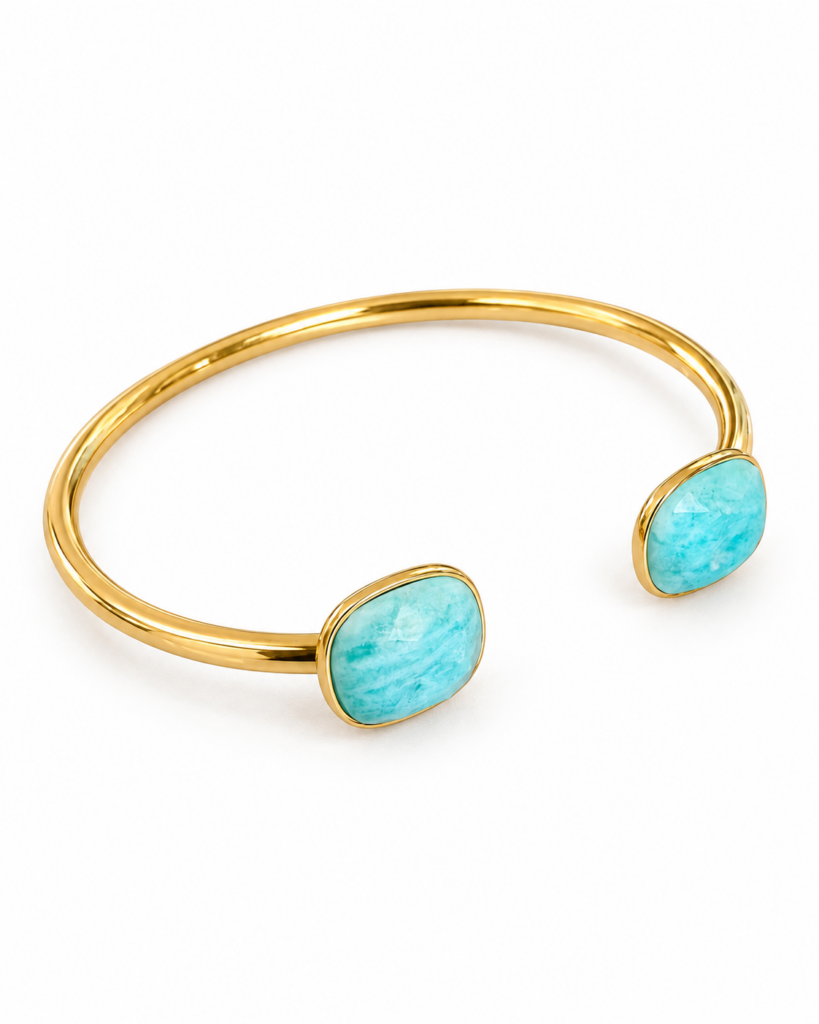 Bracciale rigido Marea amazzonite