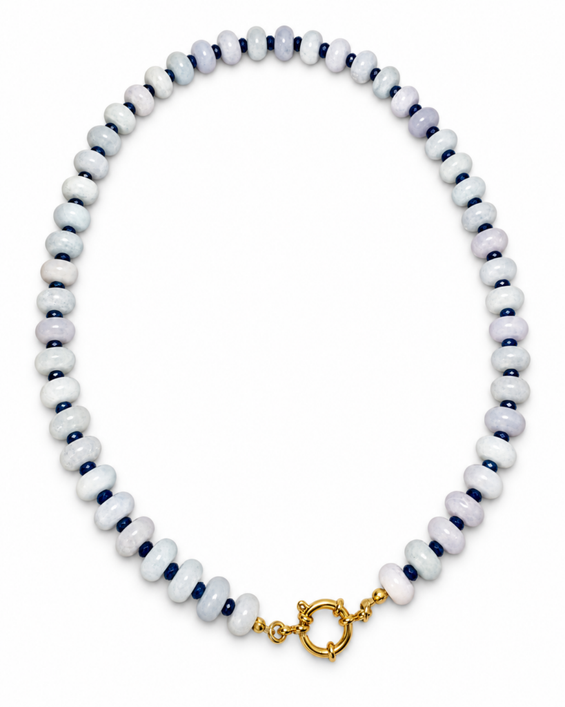 Collana Candy giada azzurra e blu