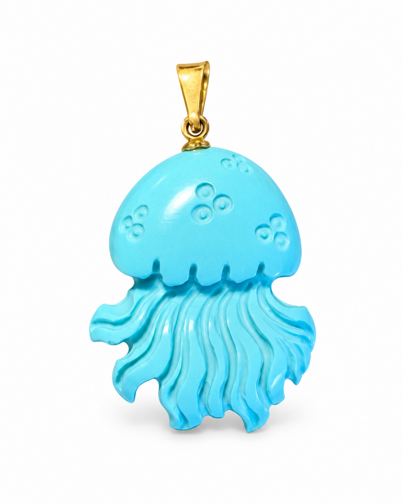 Ciondolo medusa turchese