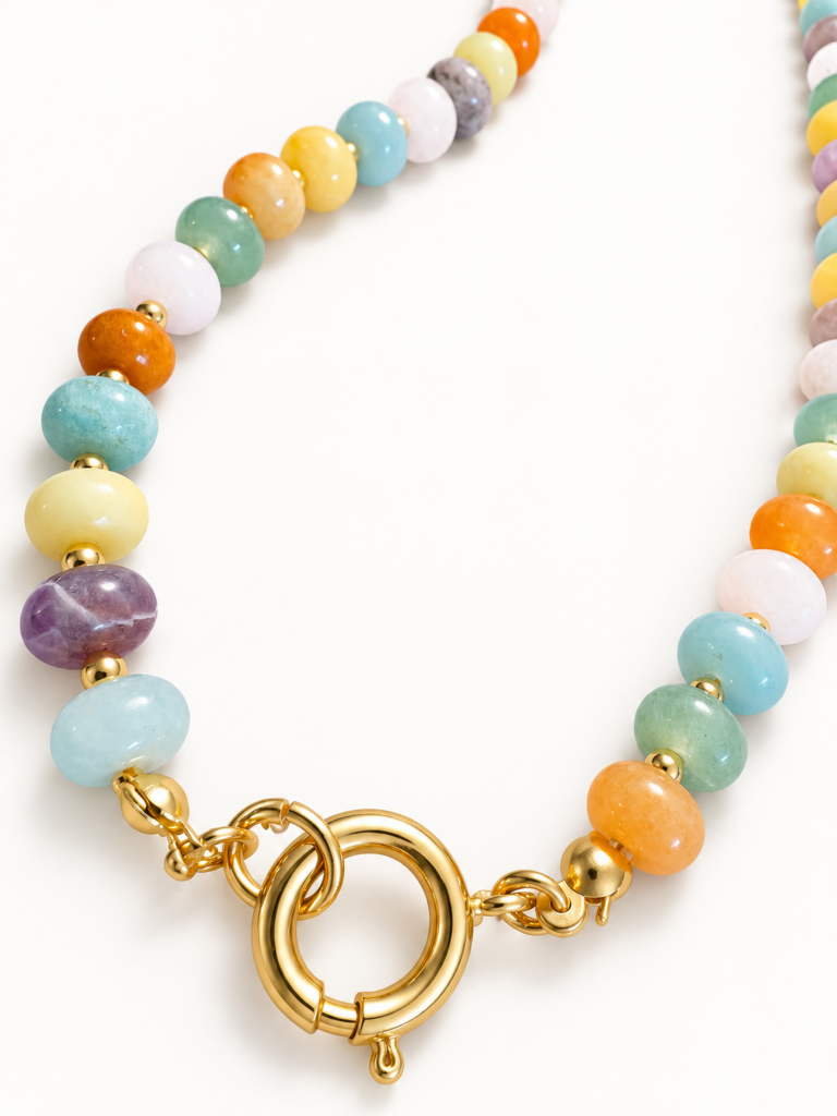 Collana Long Candy pietre miste