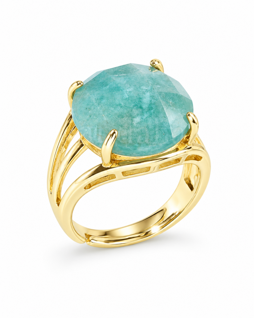 Anello Diva amazzonite