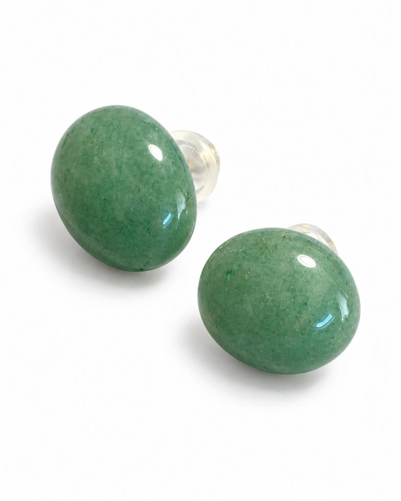 Orecchini Bon Bon in avventurina verde